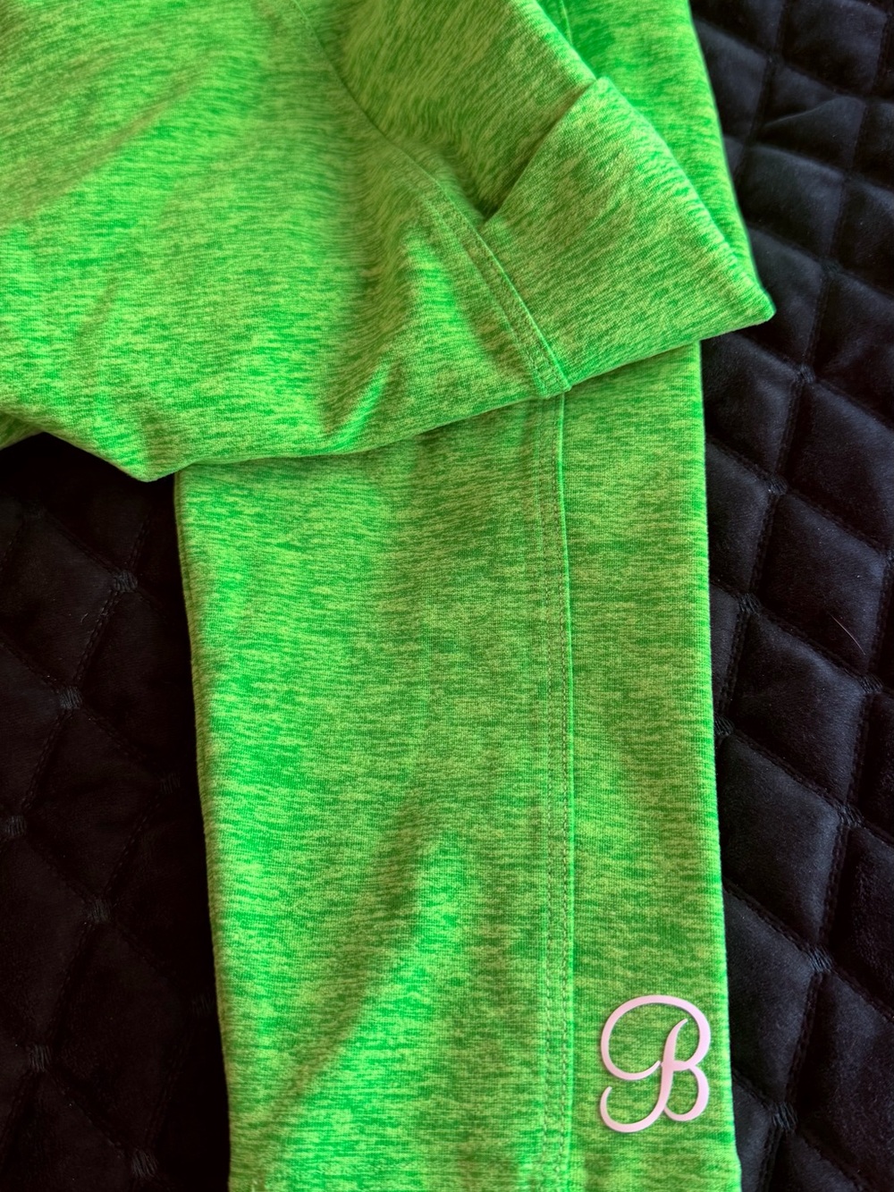 Bombshell Sportswear Neon Green Athletic Top - Picture 3 of 4